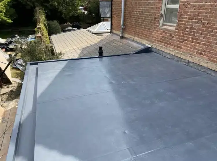 Completed Alwitra VSK single ply flat roof at Lilliput Road, Sandbanks